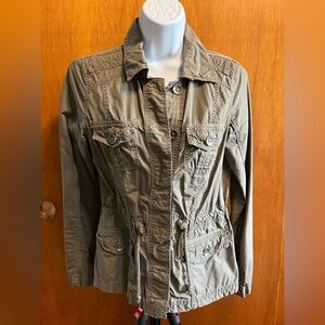 Sonoma olive green utility jacket size small